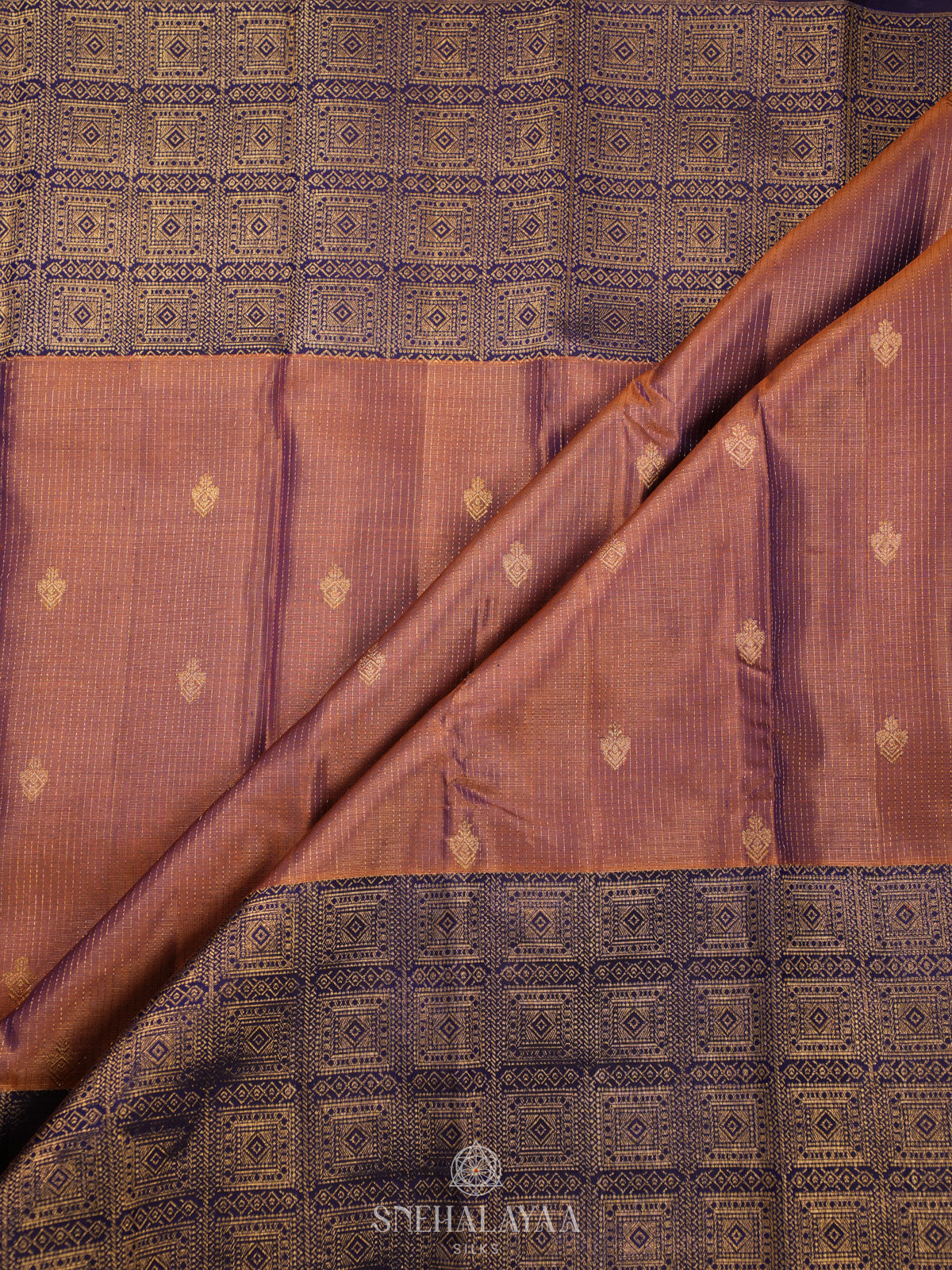Brown Kanjivaram Silk Saree