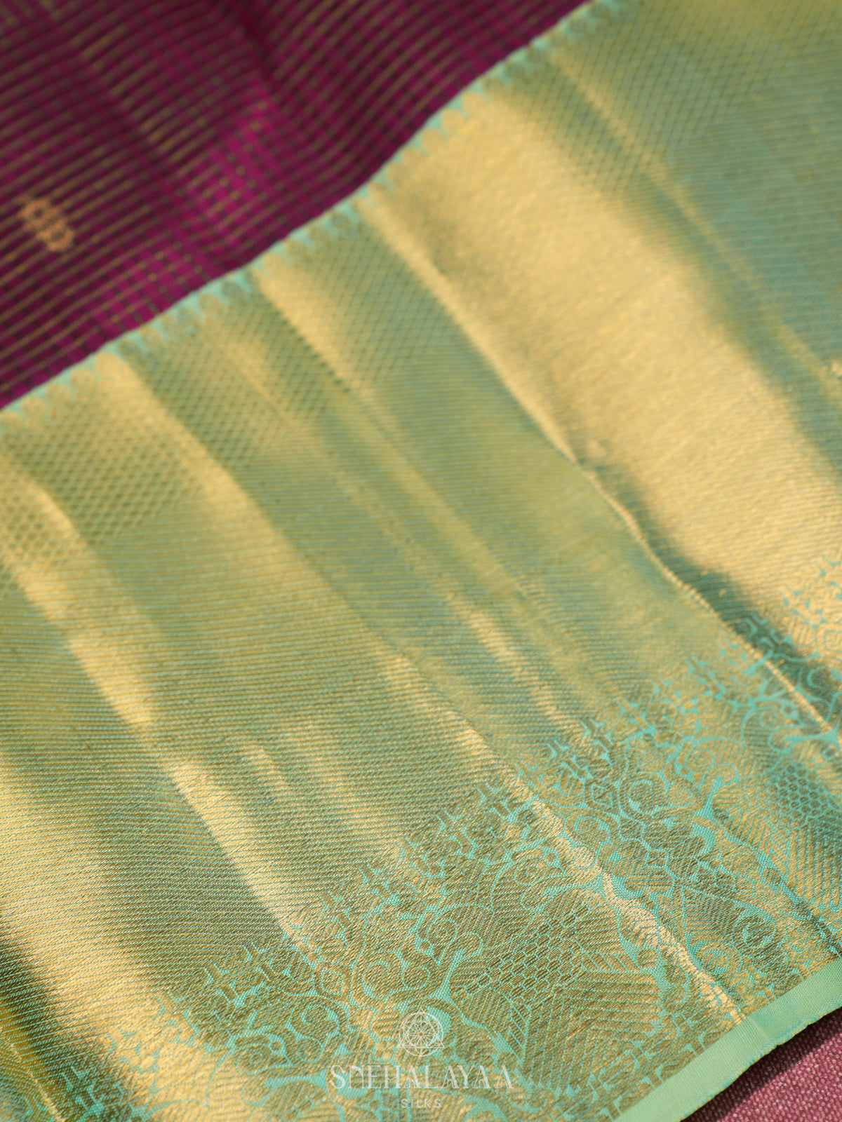 Purple Kanjivaram Silk Saree