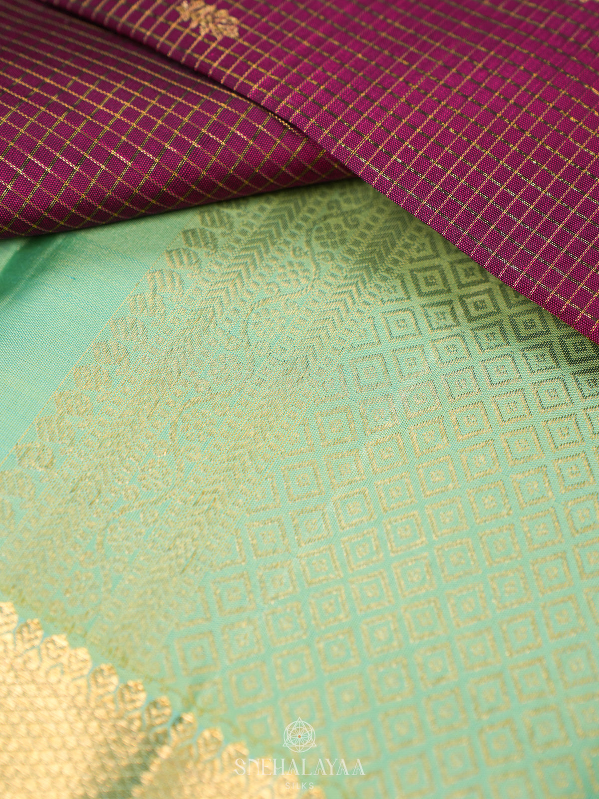 Purple Kanjivaram Silk Saree