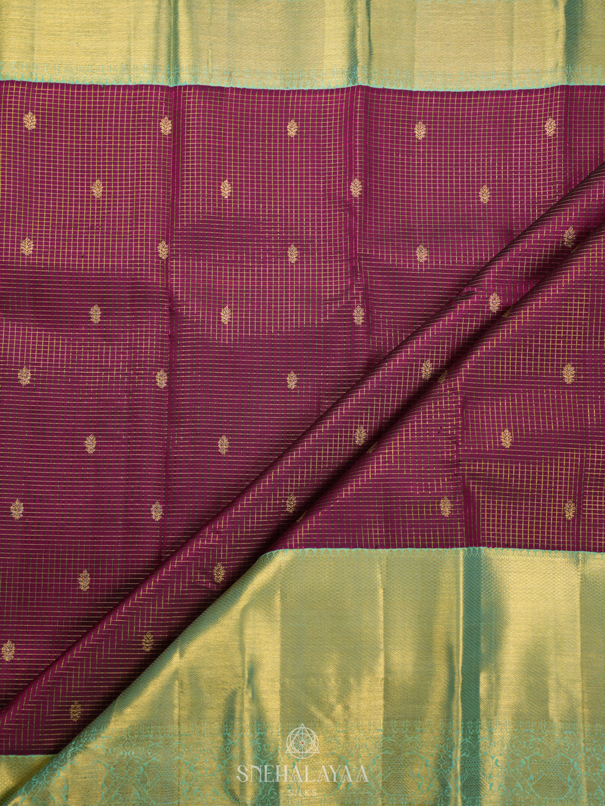 Purple Kanjivaram Silk Saree