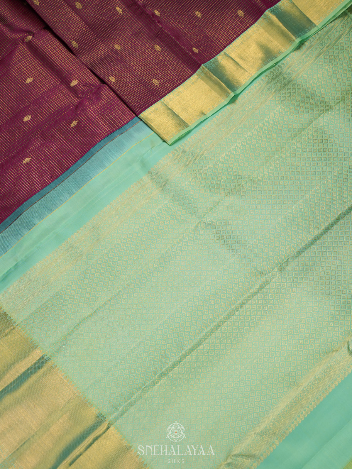 Purple Kanjivaram Silk Saree
