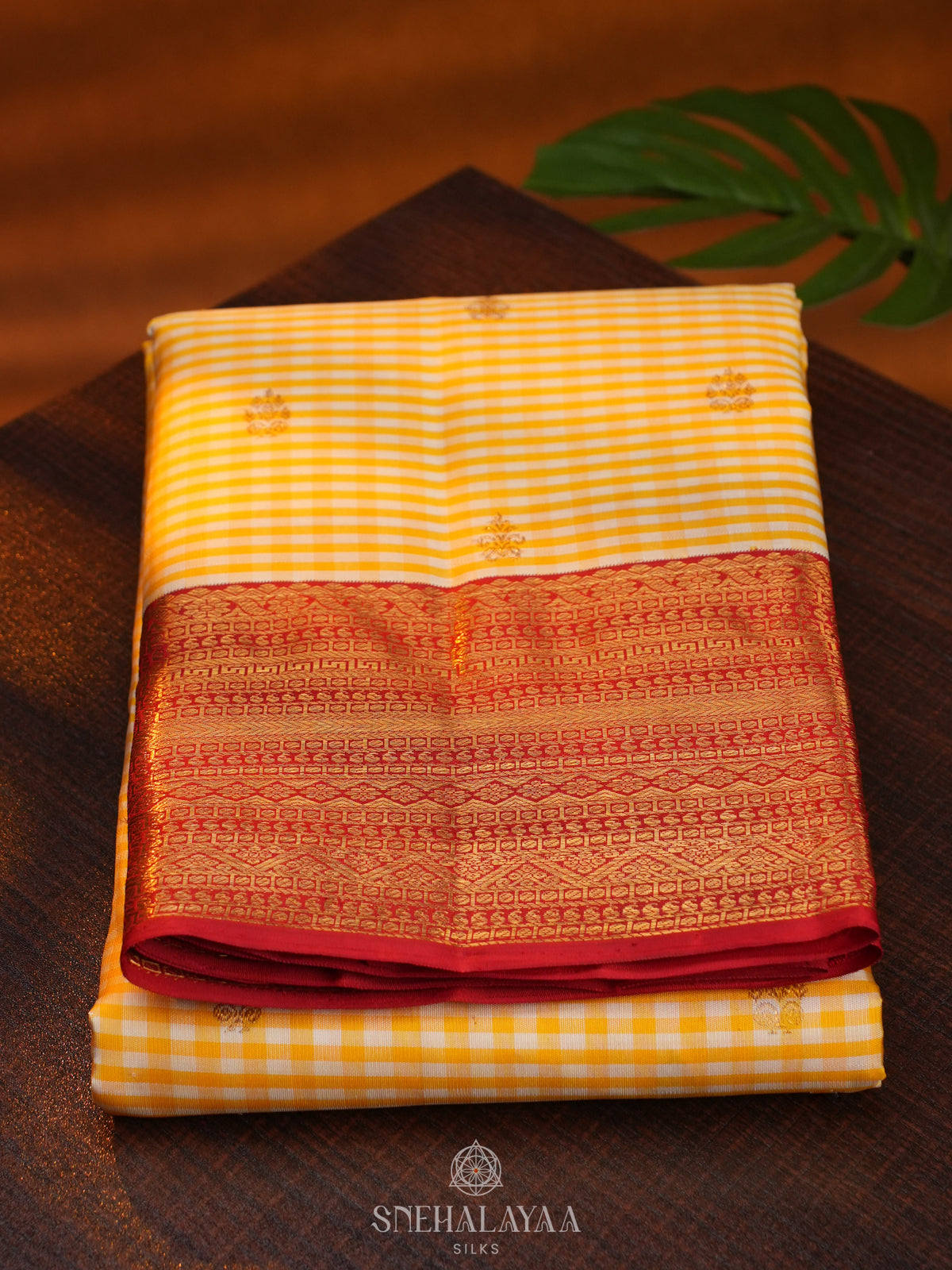 Yellow Kanjivaram Silk Saree