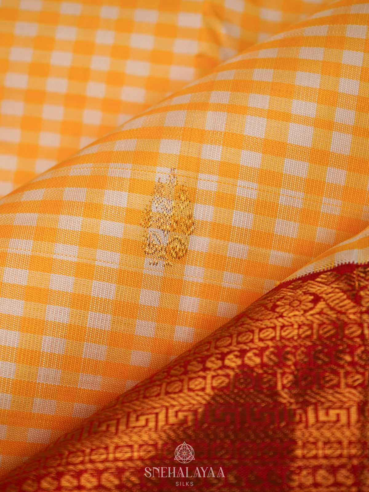 Yellow Kanjivaram Silk Saree