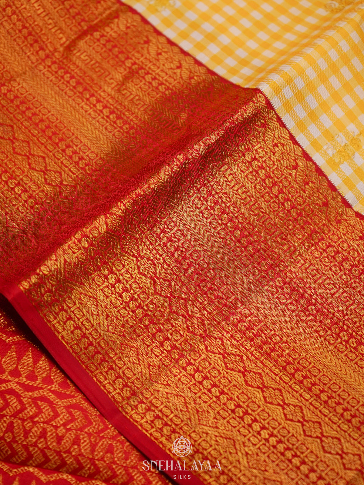 Yellow Kanjivaram Silk Saree