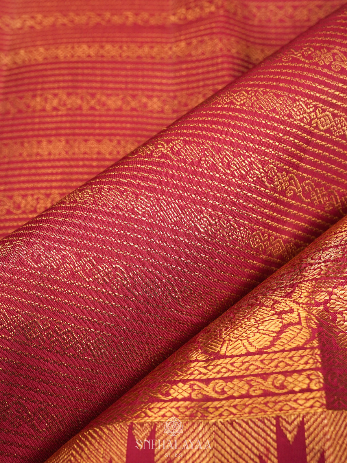 Maroon Kanjivaram Silk Saree
