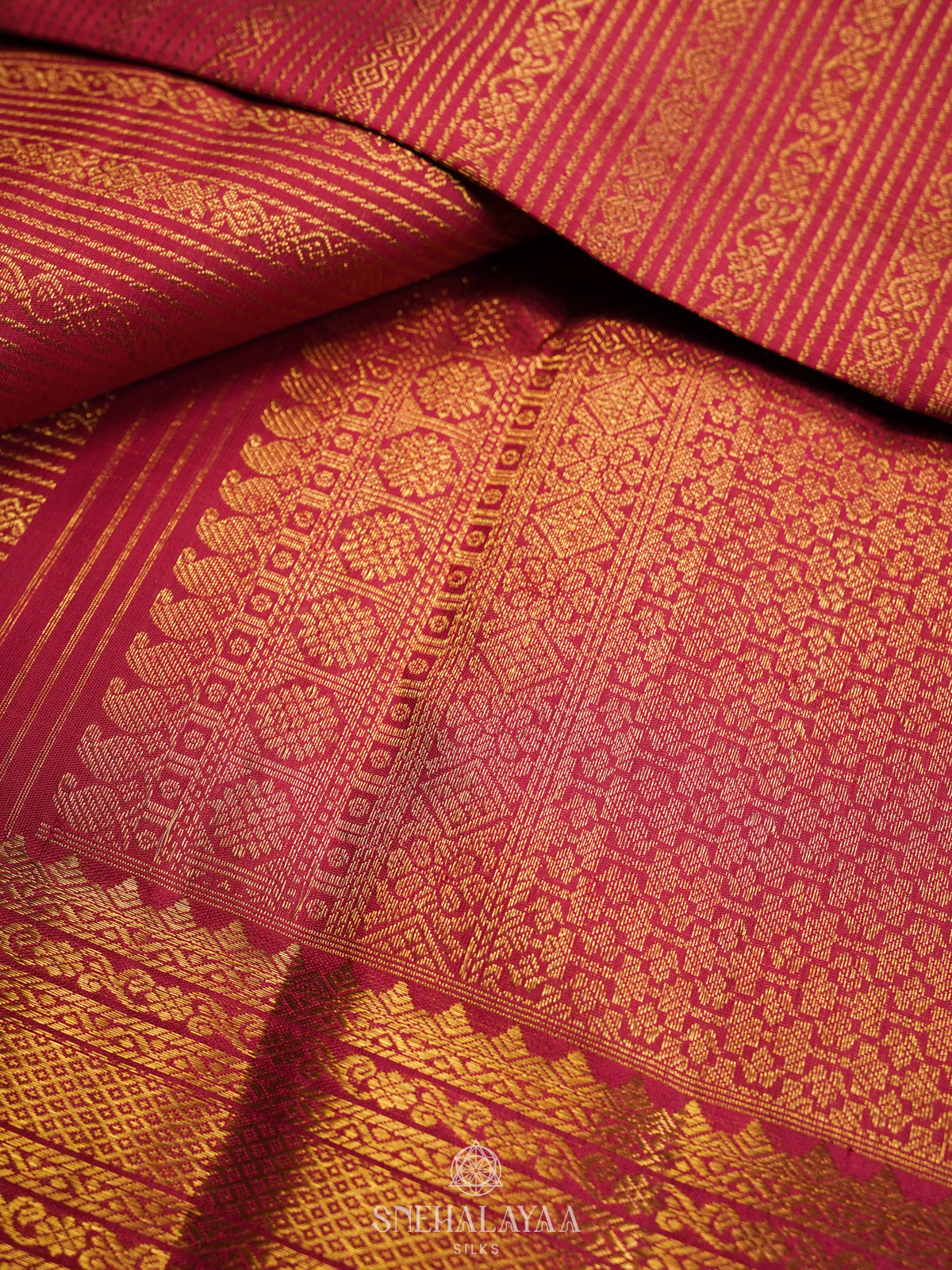 Maroon Kanjivaram Silk Saree