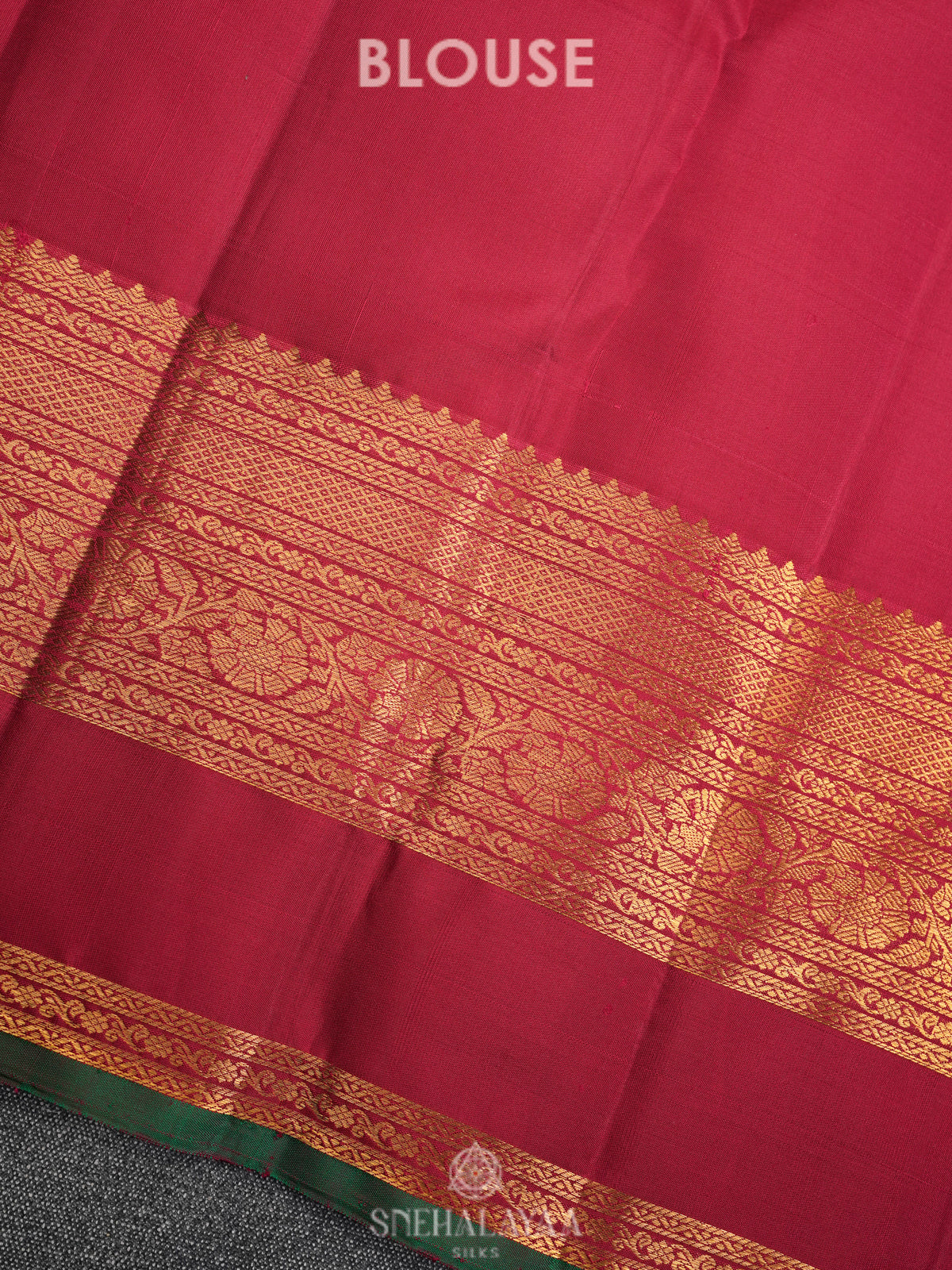 Maroon Kanjivaram Silk Saree