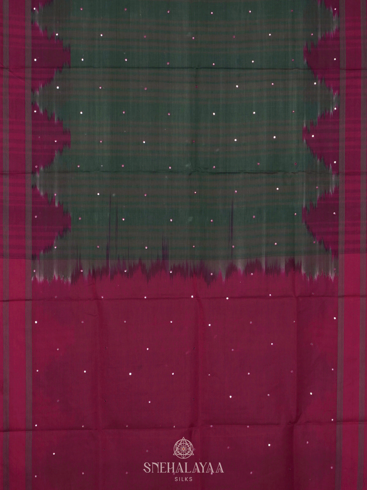 Green Silk Cotton Saree
