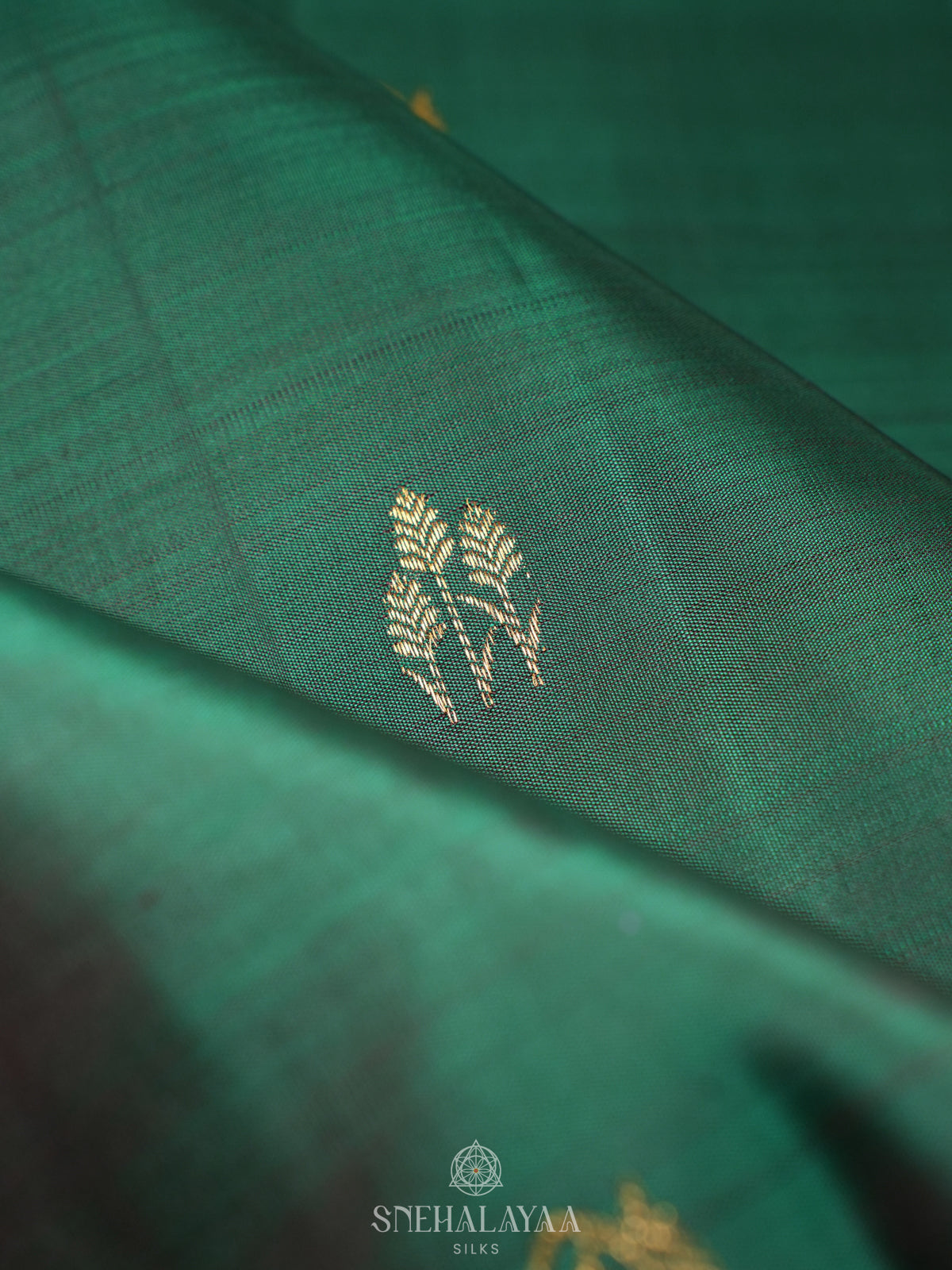 Forest Green Kanjivaram Silk Saree