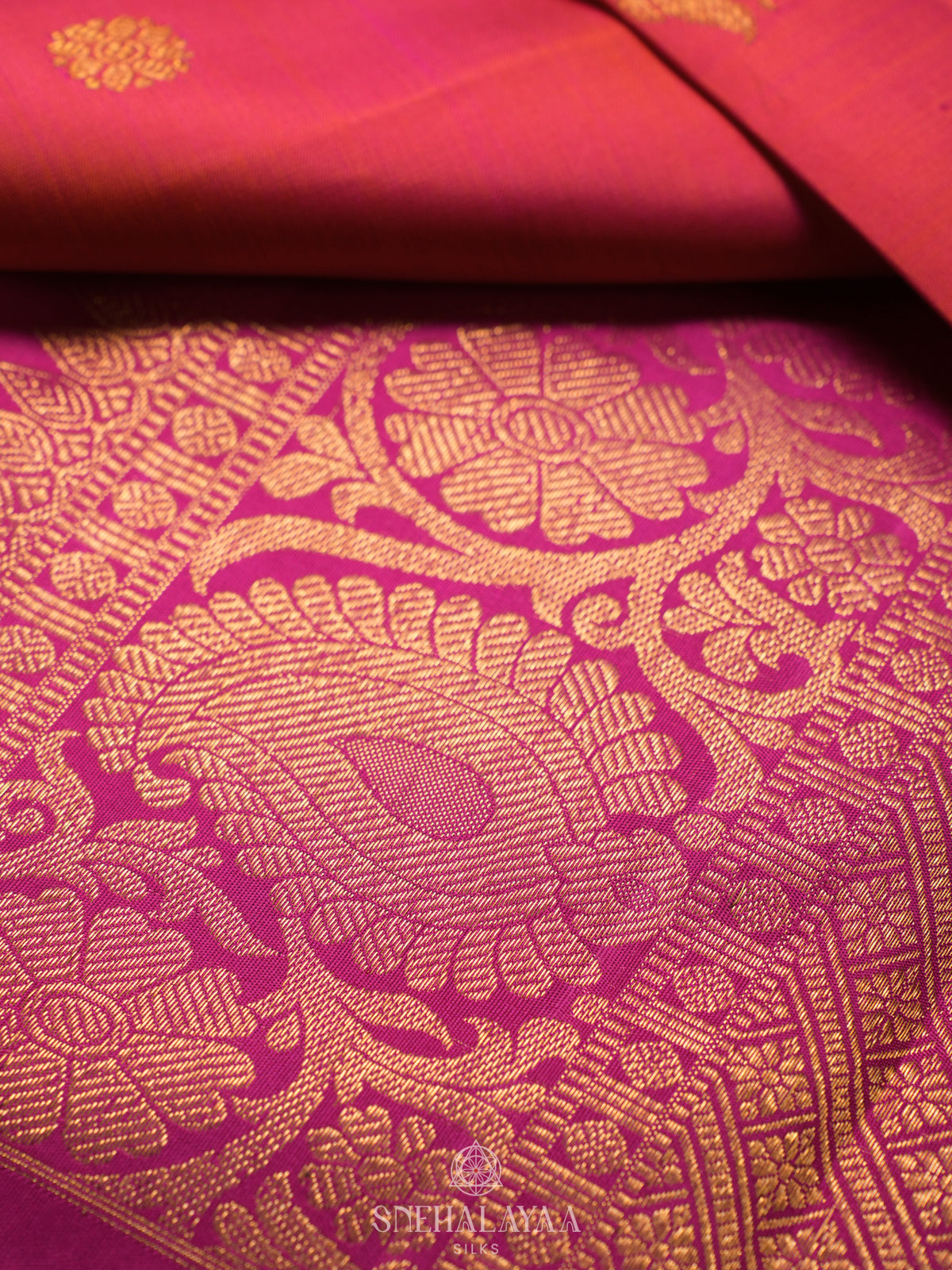 Ruby Red Kanjivaram Silk Saree