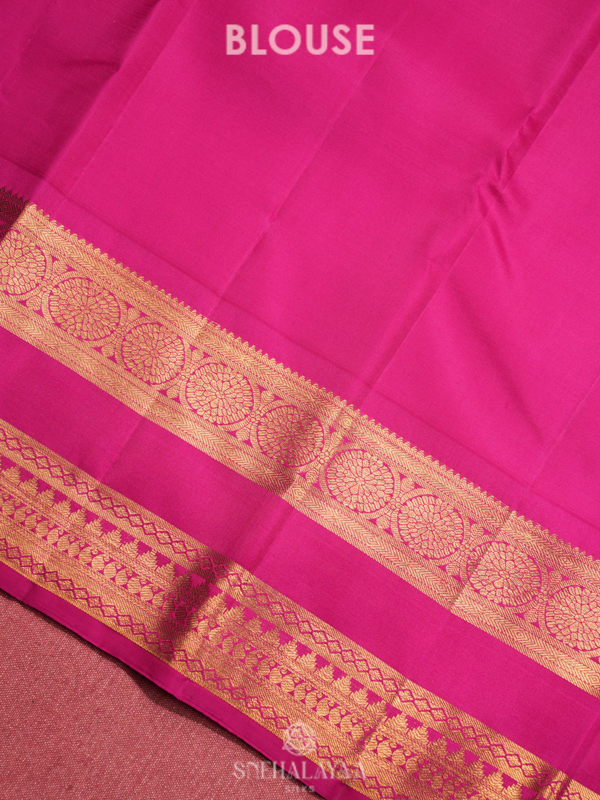 Ruby Red Kanjivaram Silk Saree