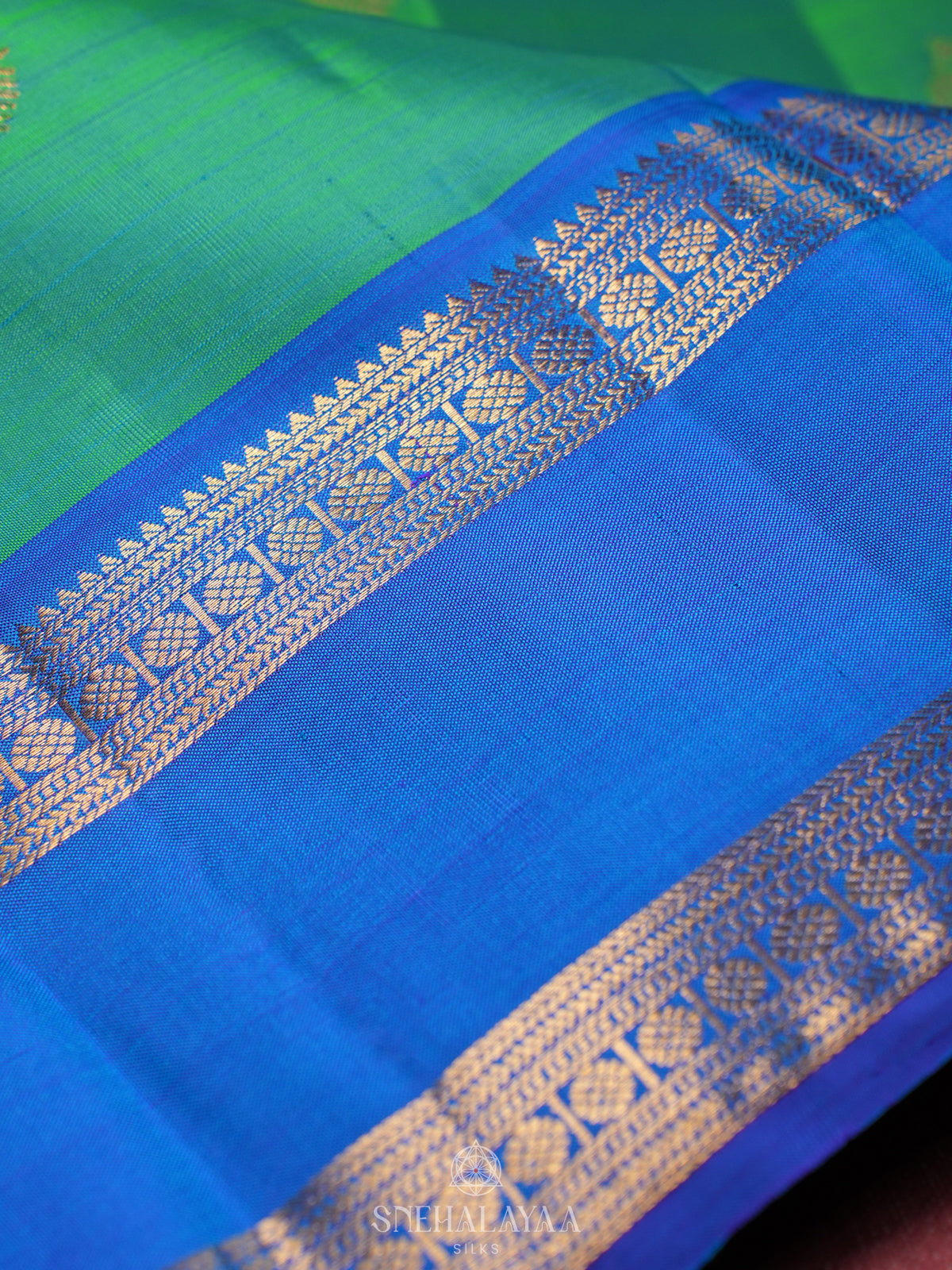 Teal Green Kanjivaram Silk Saree