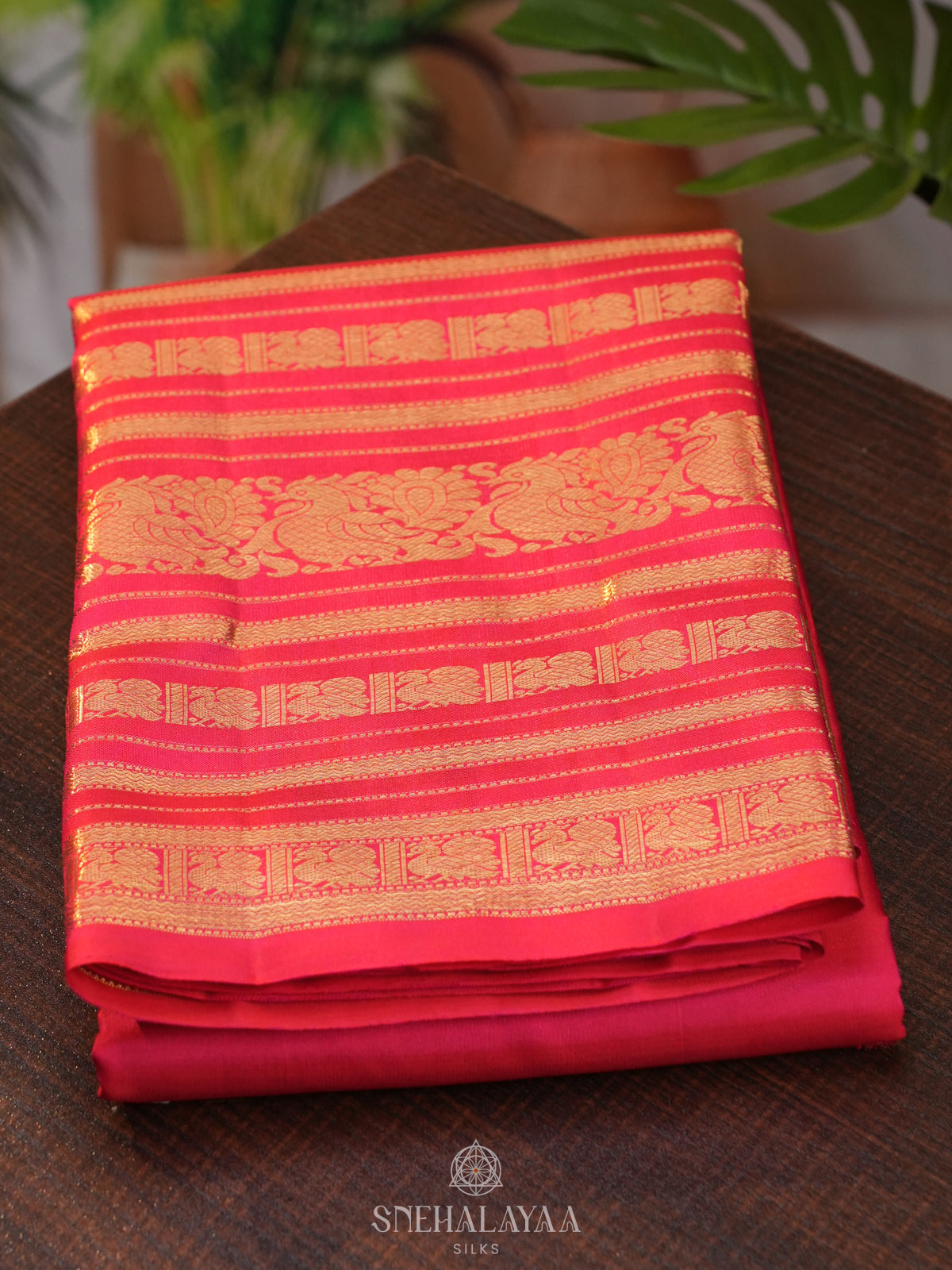 Pink Kanjivaram Silk Saree