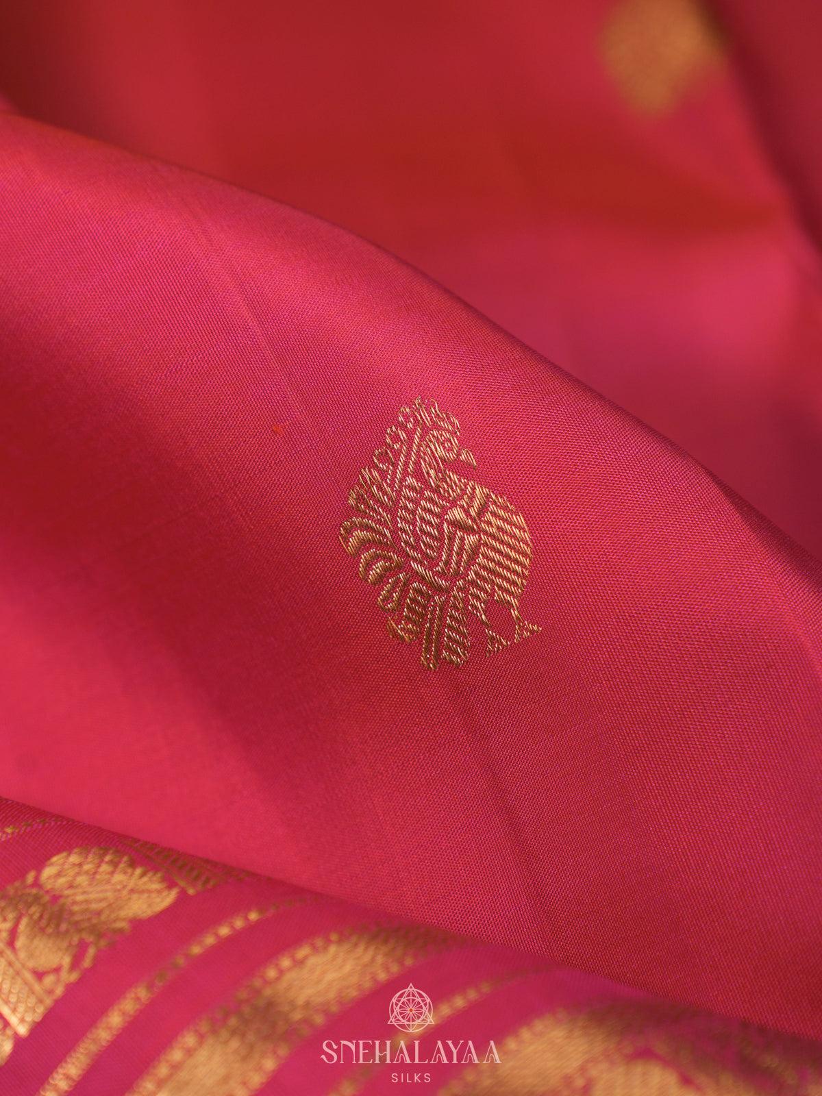 Pink Kanjivaram Silk Saree