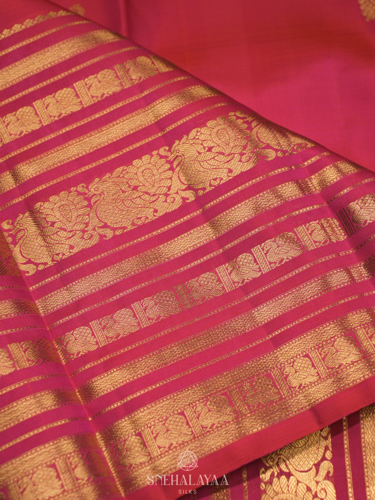 Pink Kanjivaram Silk Saree