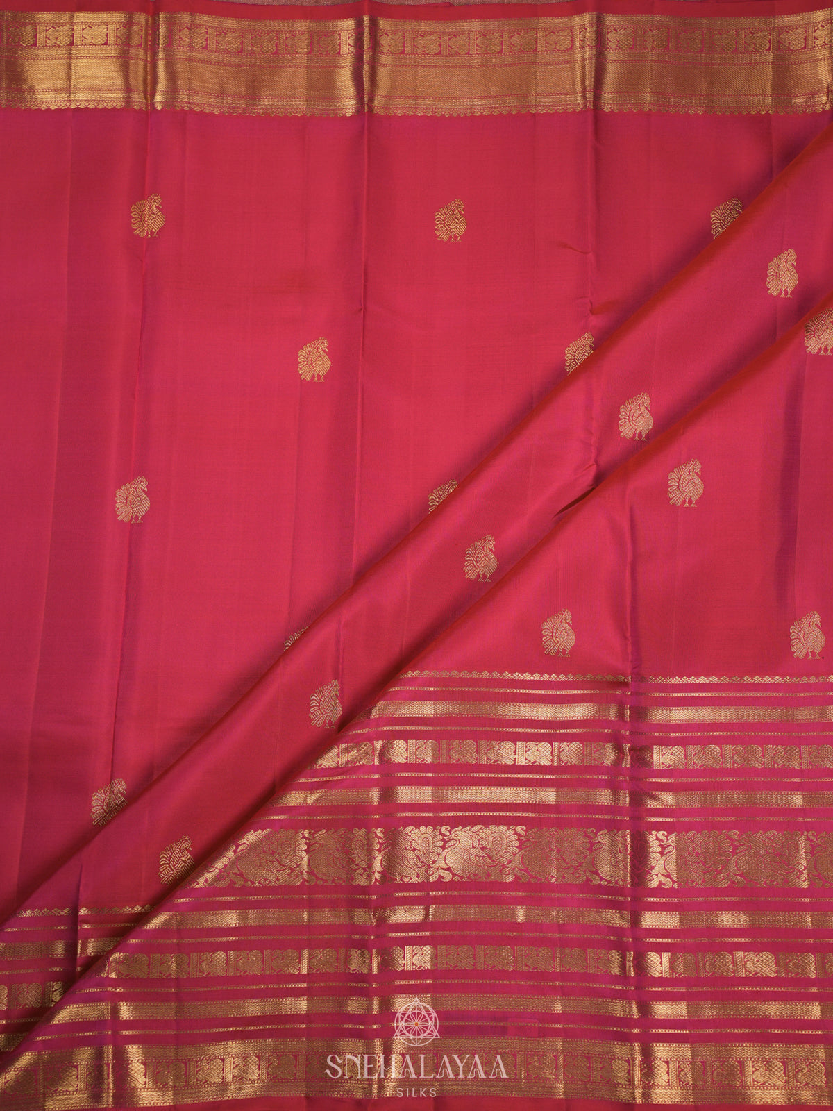 Pink Kanjivaram Silk Saree