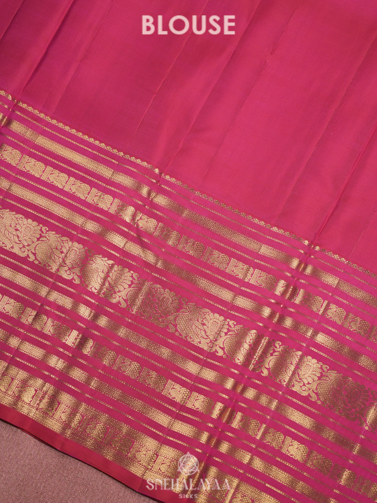 Pink Kanjivaram Silk Saree