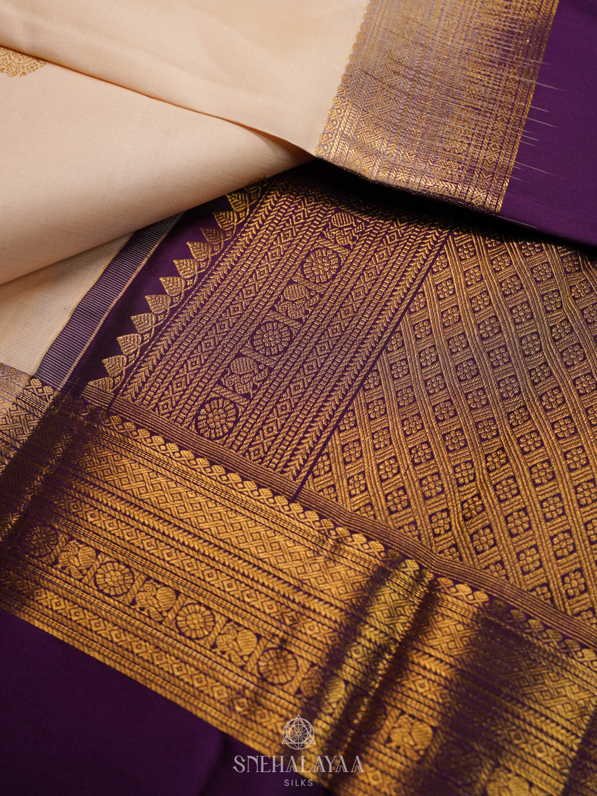 White Kanjivaram Silk Saree