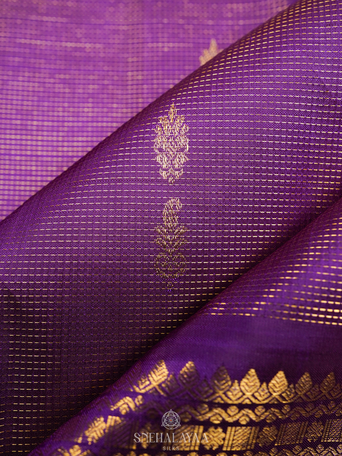 Purple Kanjivaram Silk Saree