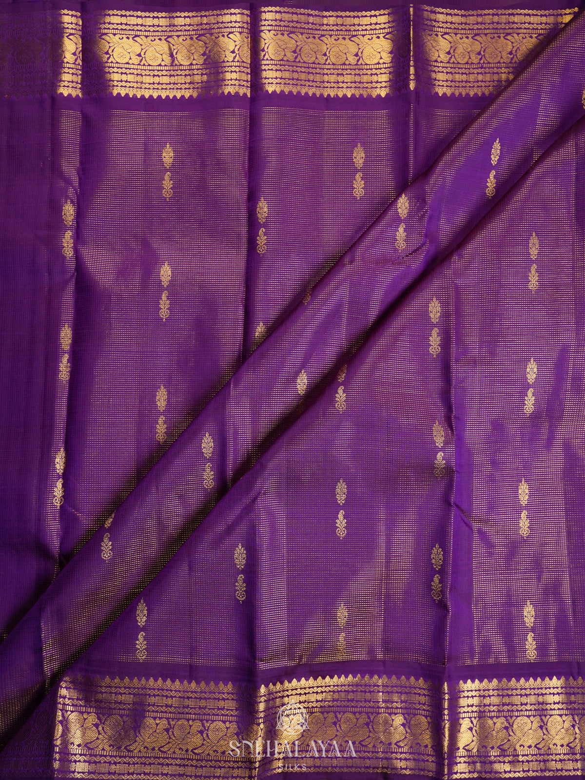 Purple Kanjivaram Silk Saree