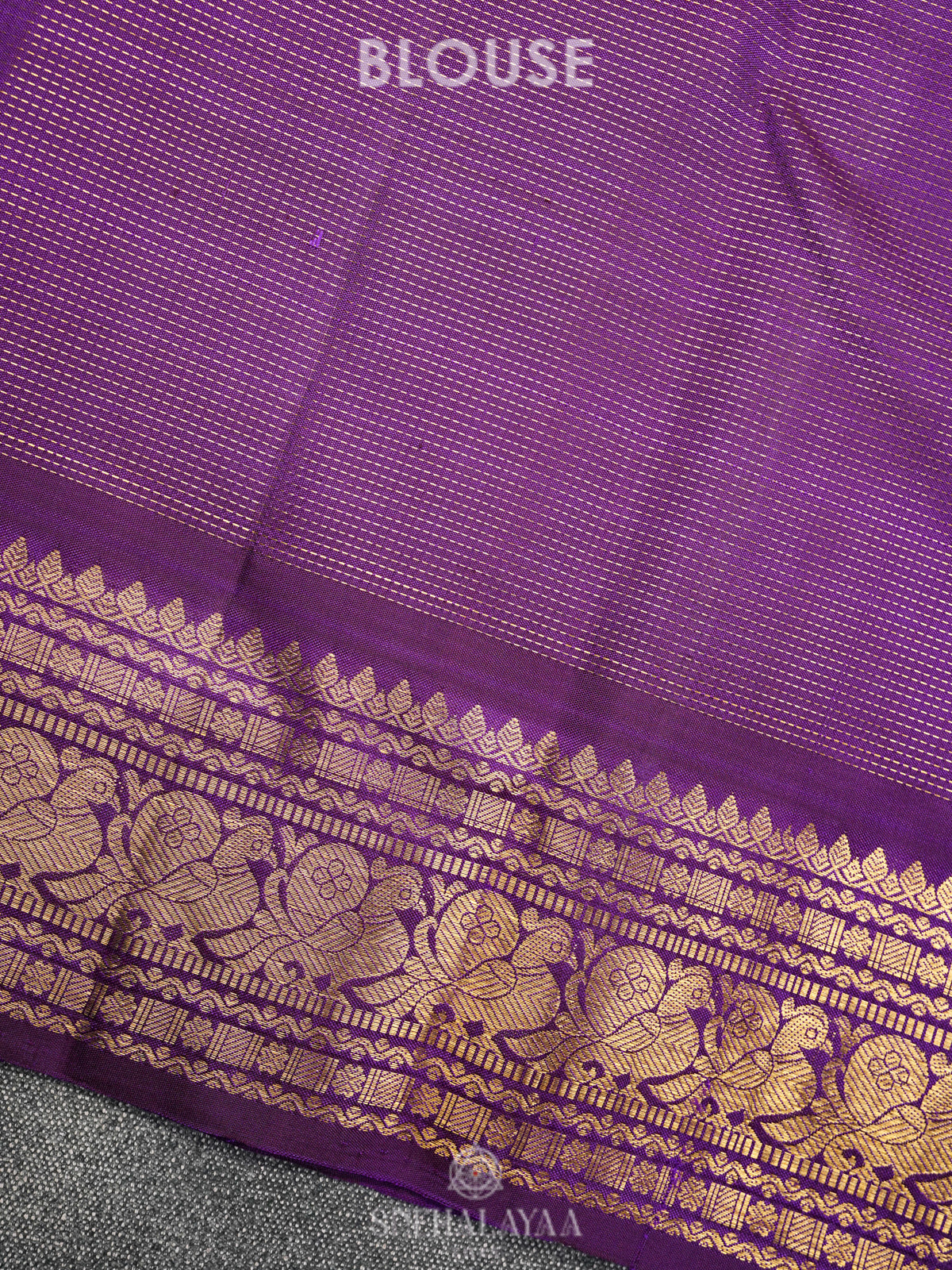 Purple Kanjivaram Silk Saree
