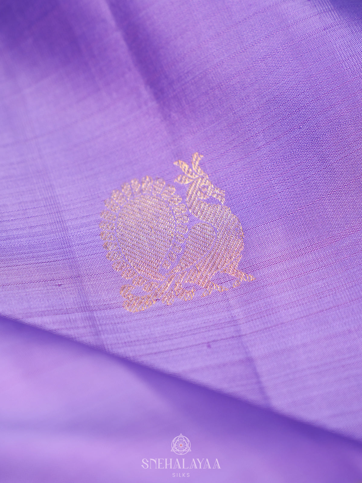 Lilac Kanjivaram Silk Saree