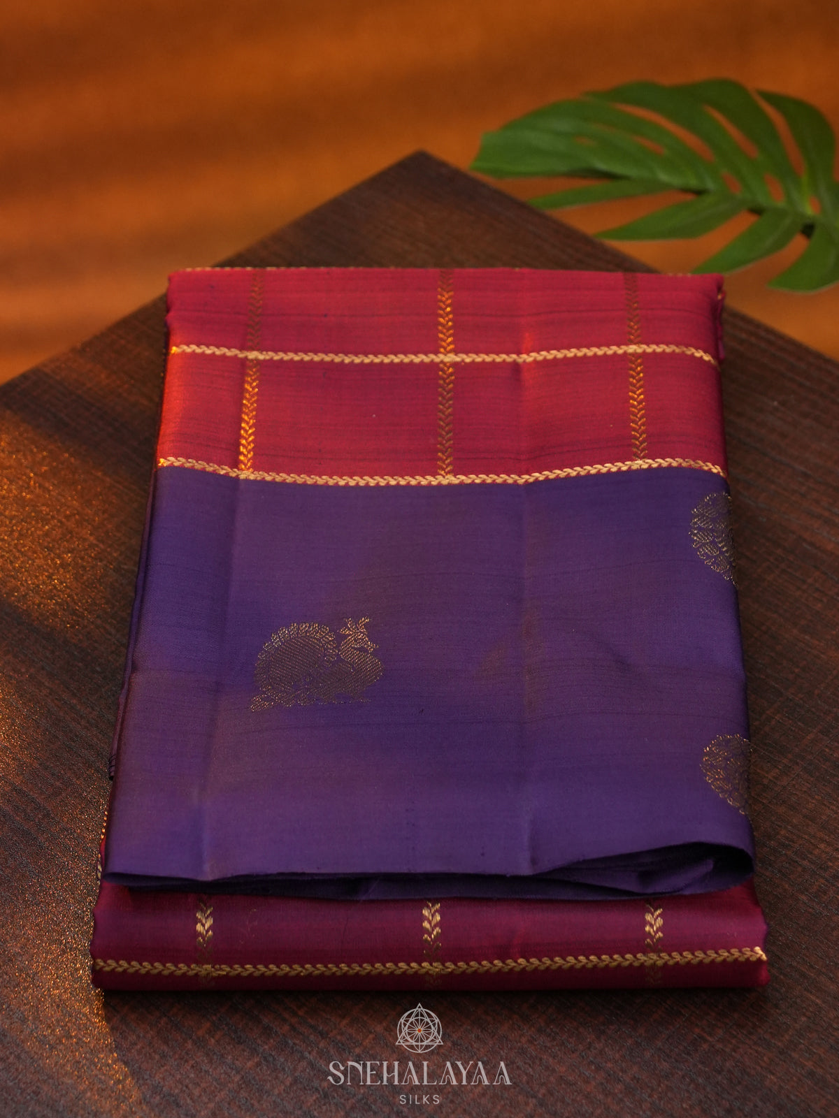 Maroon Kanjivaram Silk Saree