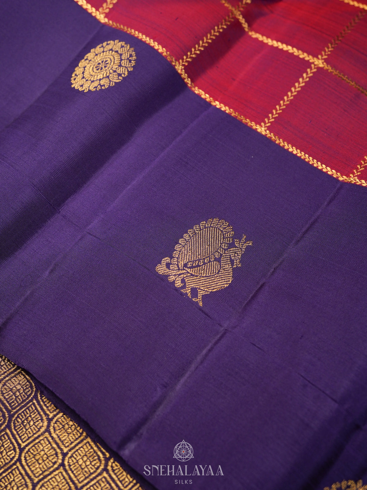 Maroon Kanjivaram Silk Saree