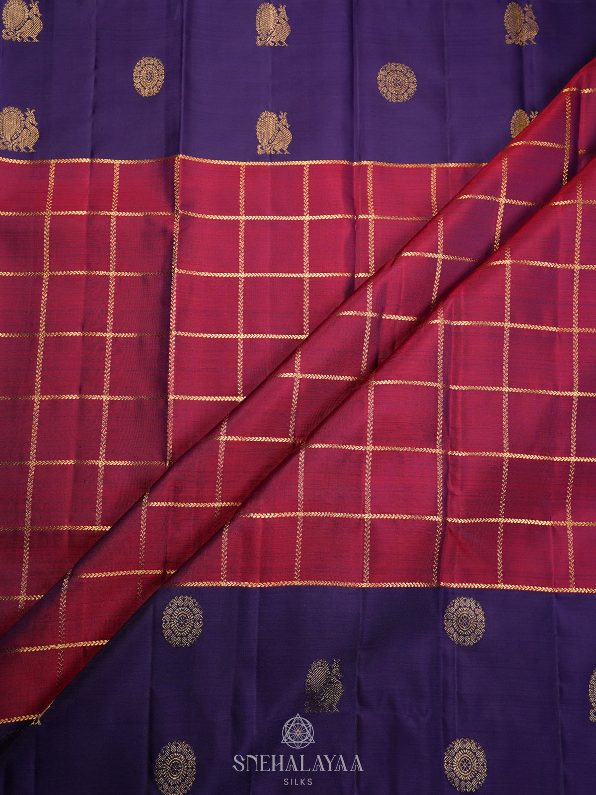 Maroon Kanjivaram Silk Saree