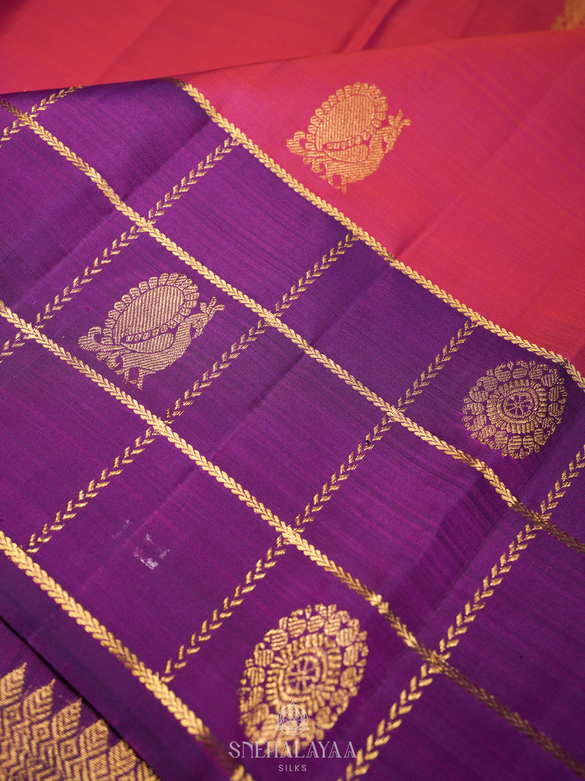 Pink Kanjivaram Silk Saree
