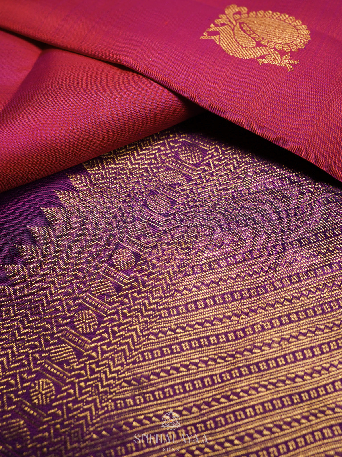 Pink Kanjivaram Silk Saree