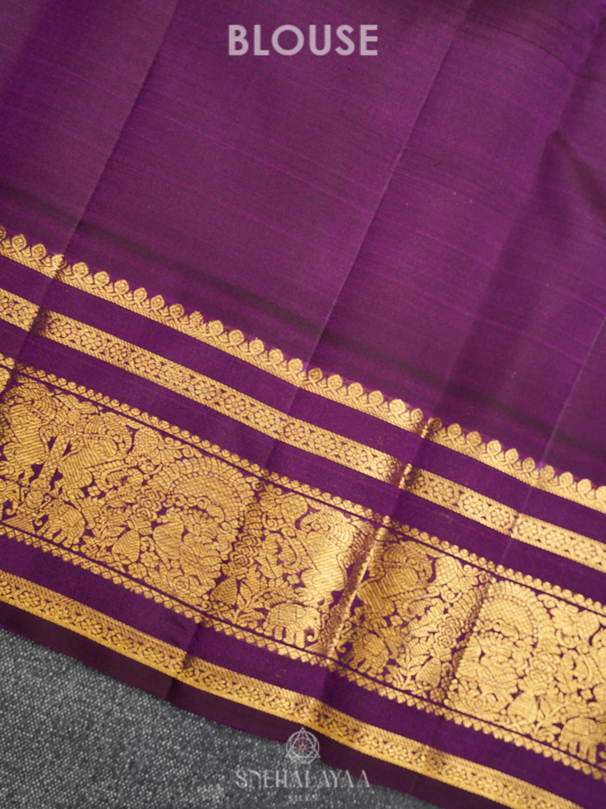 Lavender Kanjivaram Silk Saree