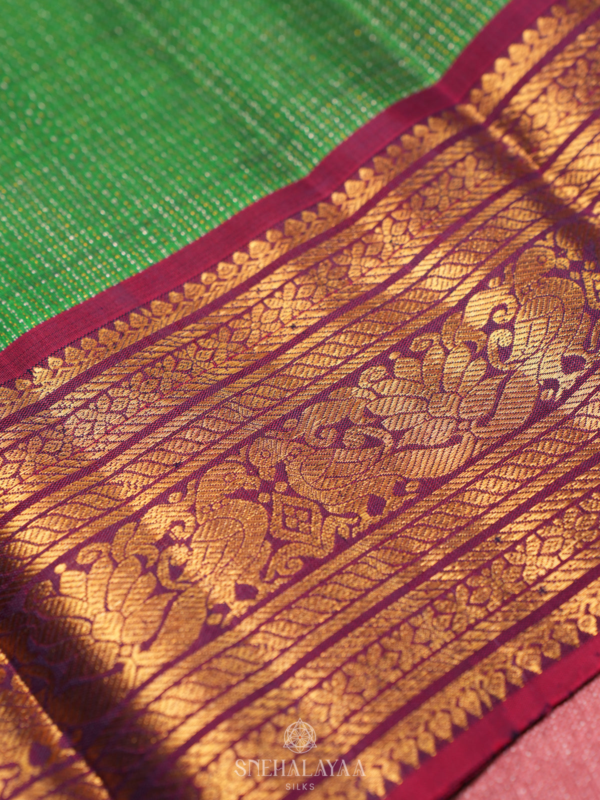 Green Kanjivaram Silk Saree