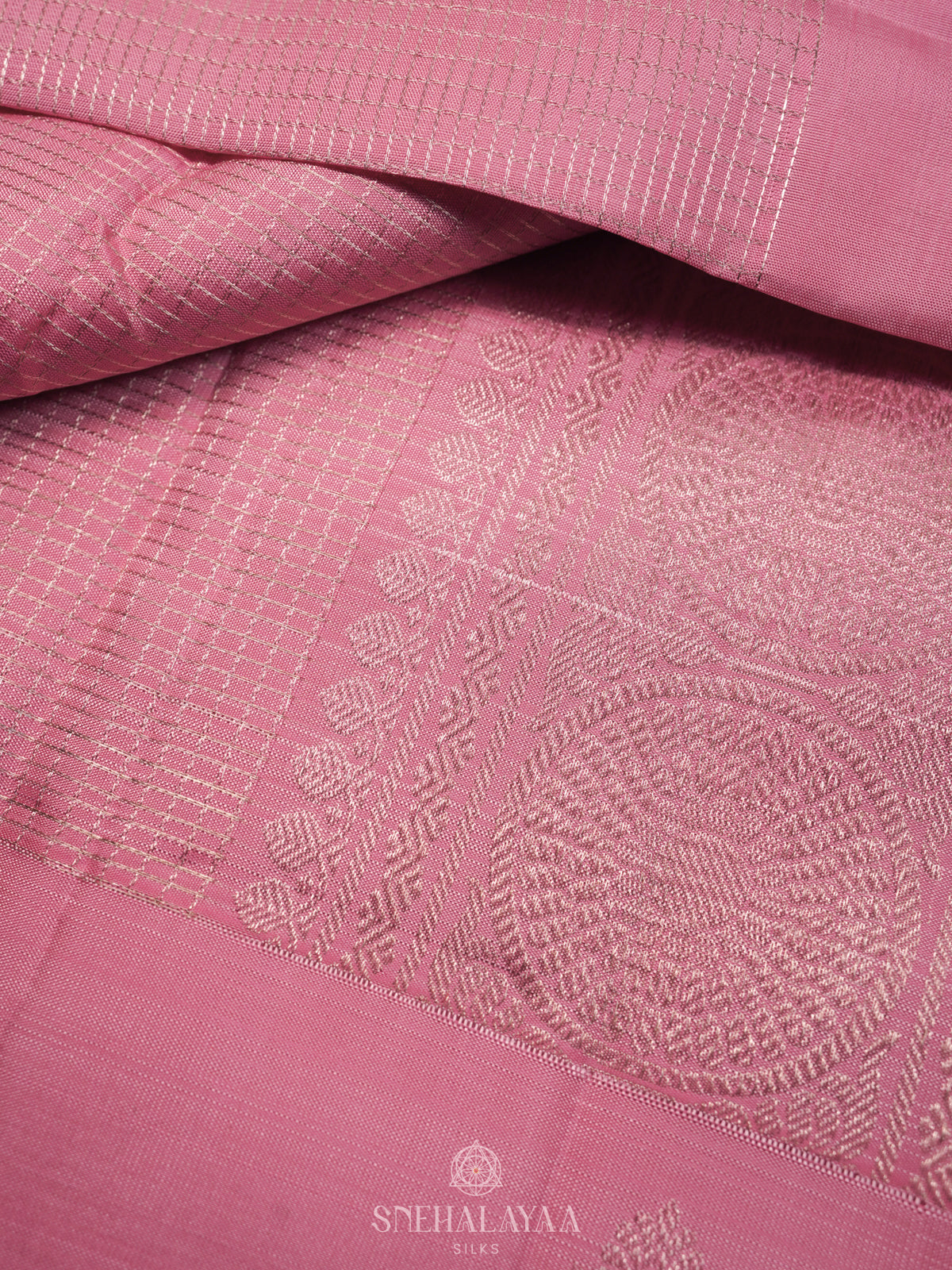 Pink Kanjivaram Silk Saree