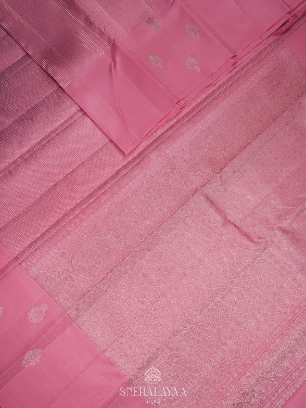Pink Kanjivaram Silk Saree