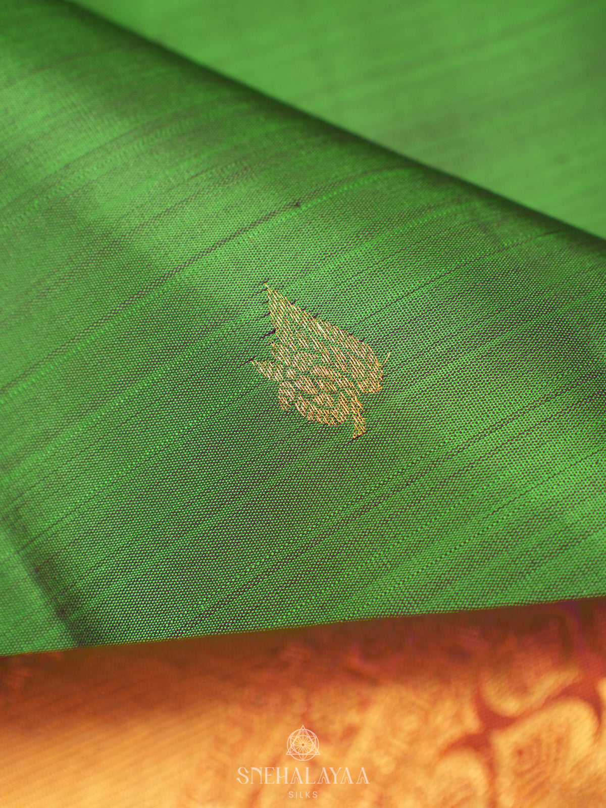 Emerald Green Kanjivaram Silk Saree