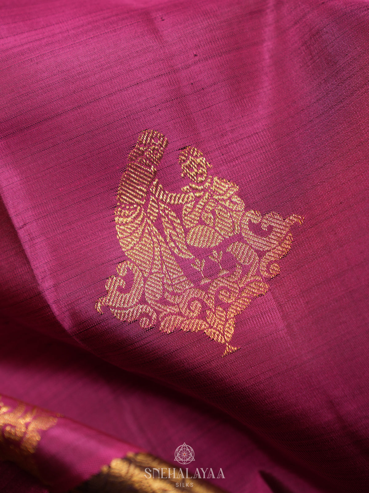 Pink Kanjivaram Silk Saree