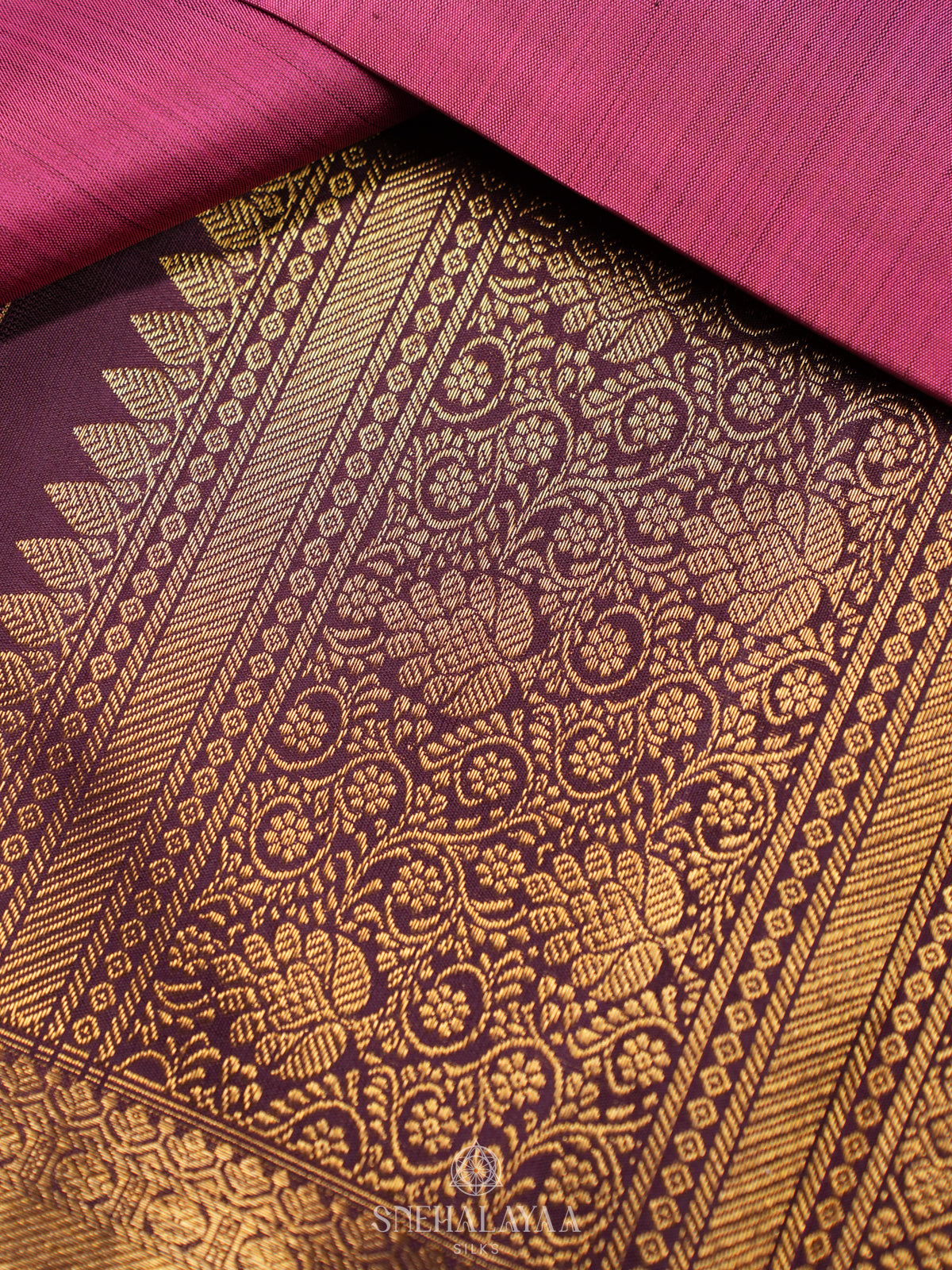 Pink Kanjivaram Silk Saree