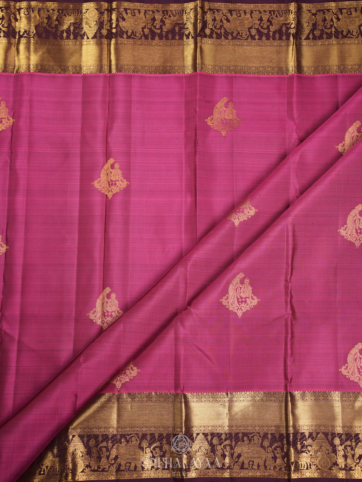 Pink Kanjivaram Silk Saree