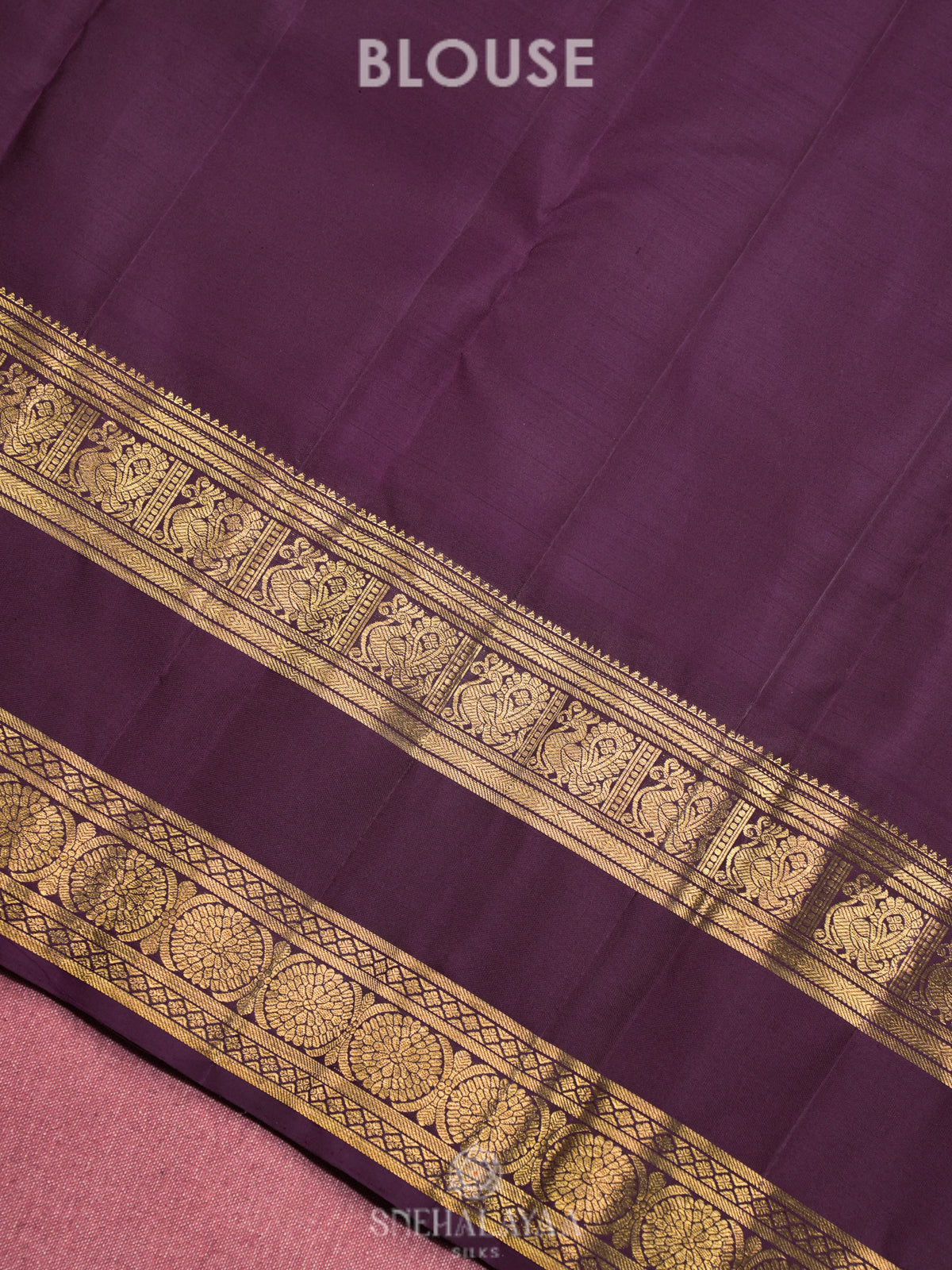 Mauve Pink Kanjivaram Silk Saree