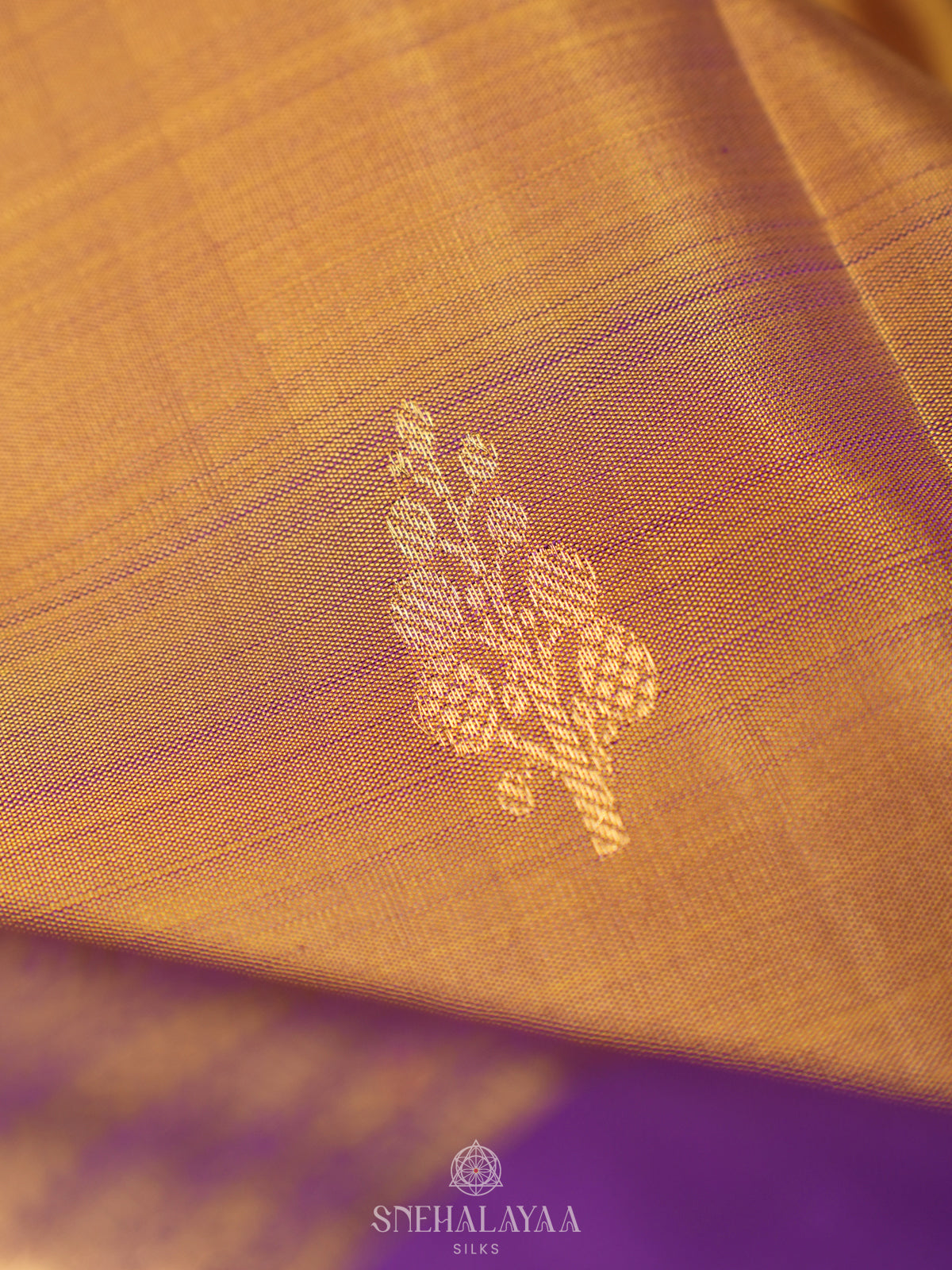 Gold Kanjivaram Silk Saree