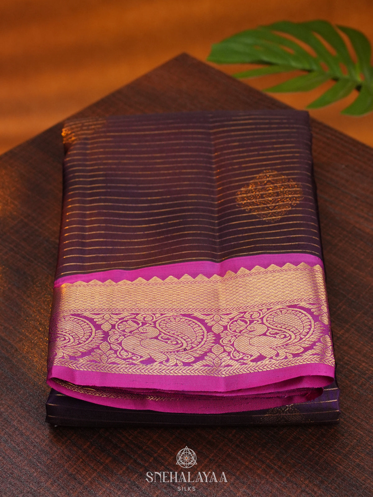 Purple Kanjivaram Silk Saree