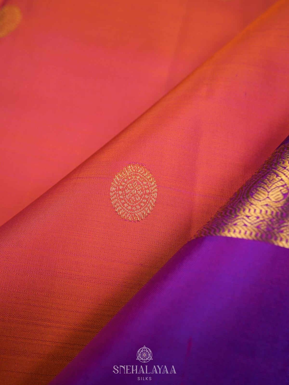 Ruby Red Kanjivaram Silk Saree