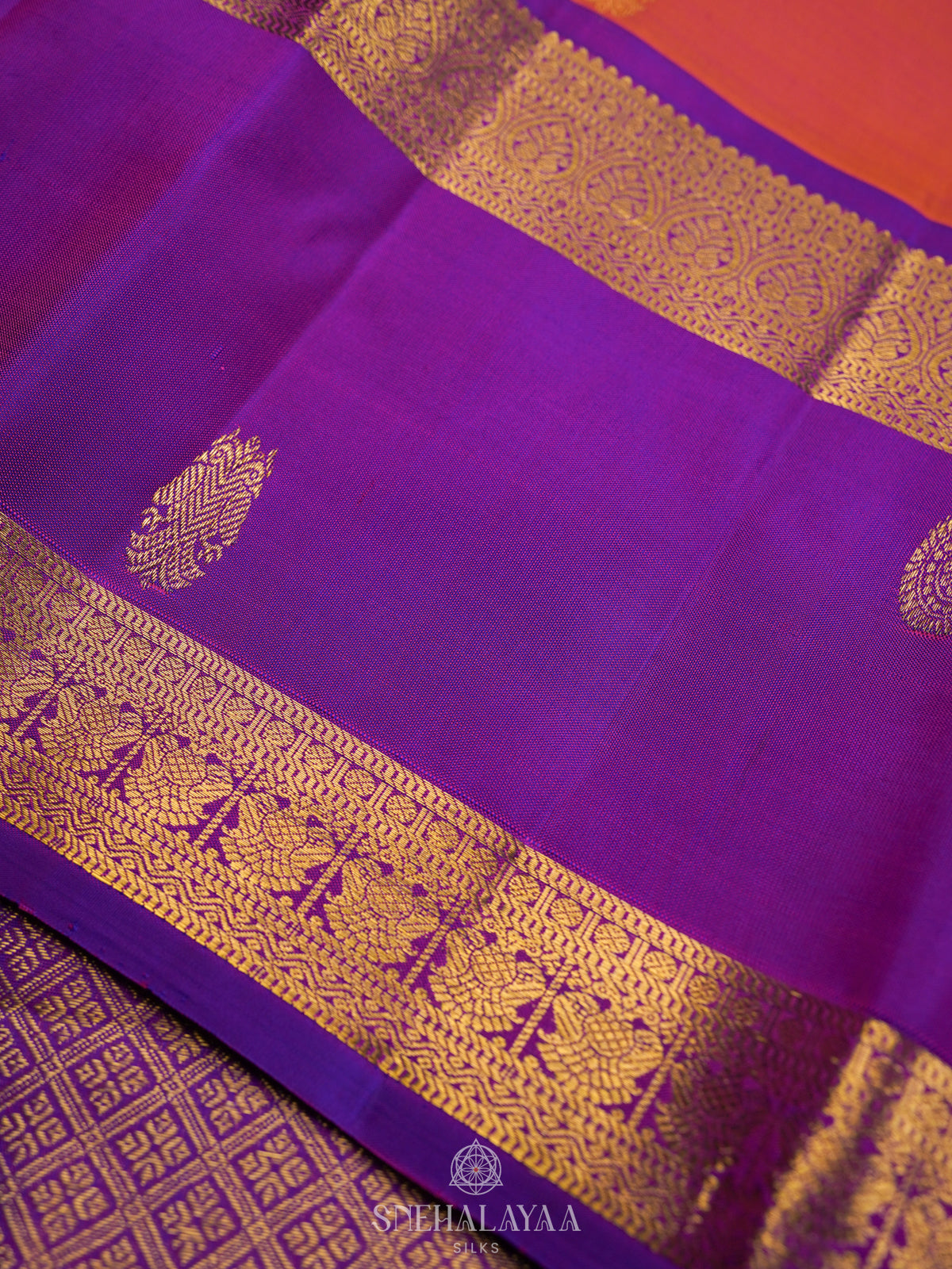 Ruby Red Kanjivaram Silk Saree