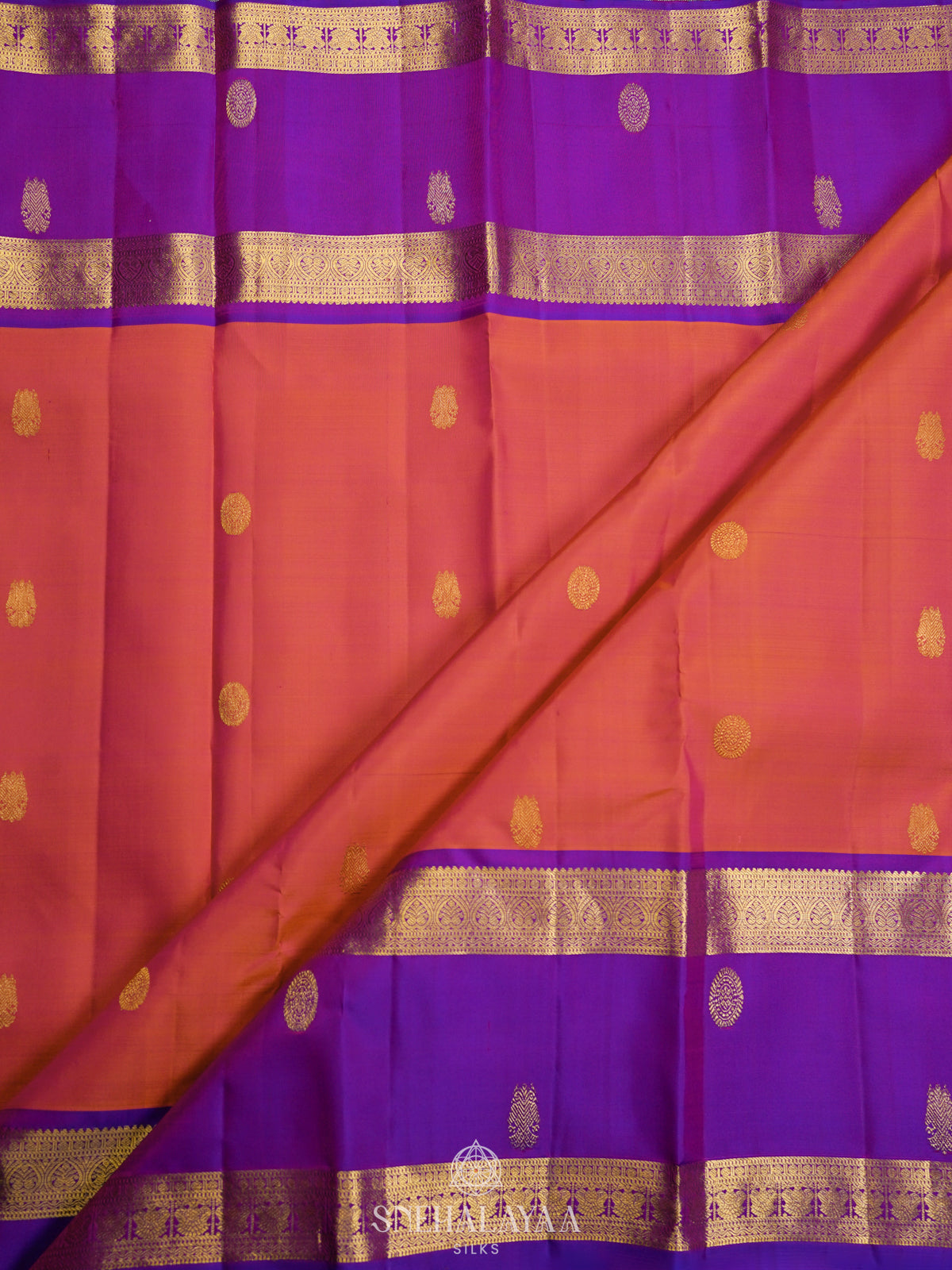 Ruby Red Kanjivaram Silk Saree
