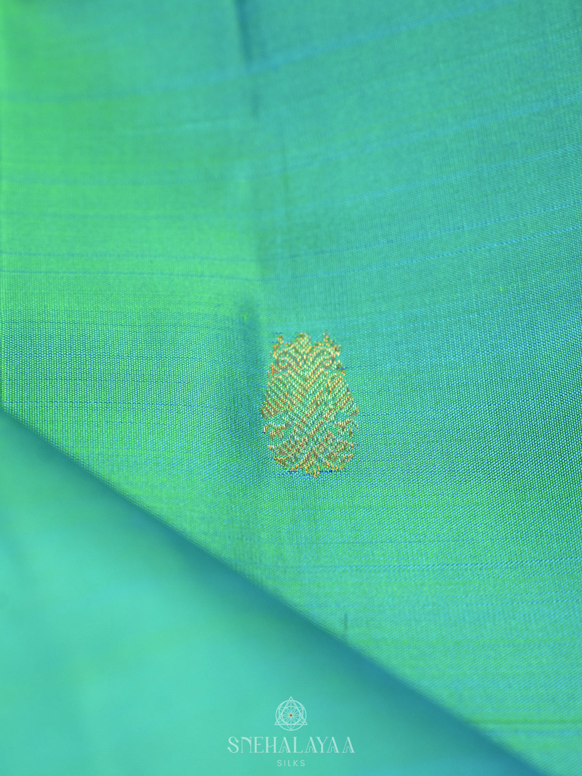 Teal Green Kanjivaram Silk Saree