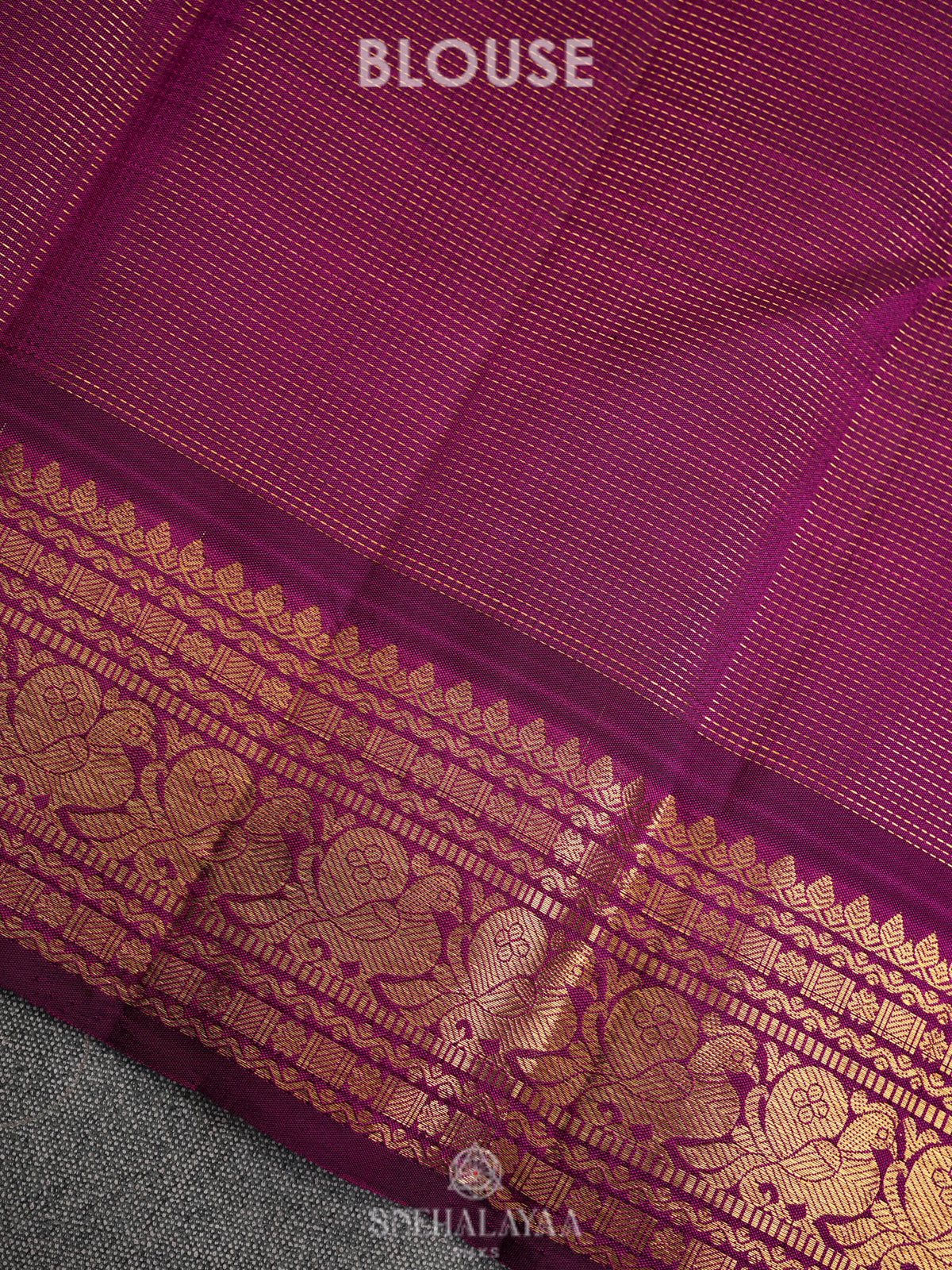 Purple Kanjivaram Silk Saree