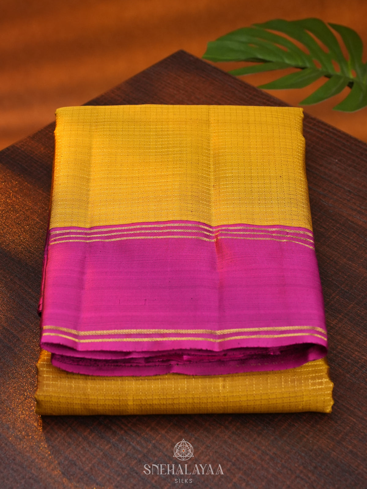 Yellow Kanjivaram Silk Saree