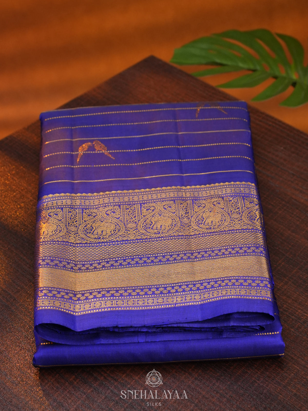 Royal Blue Kanjivaram Silk Saree