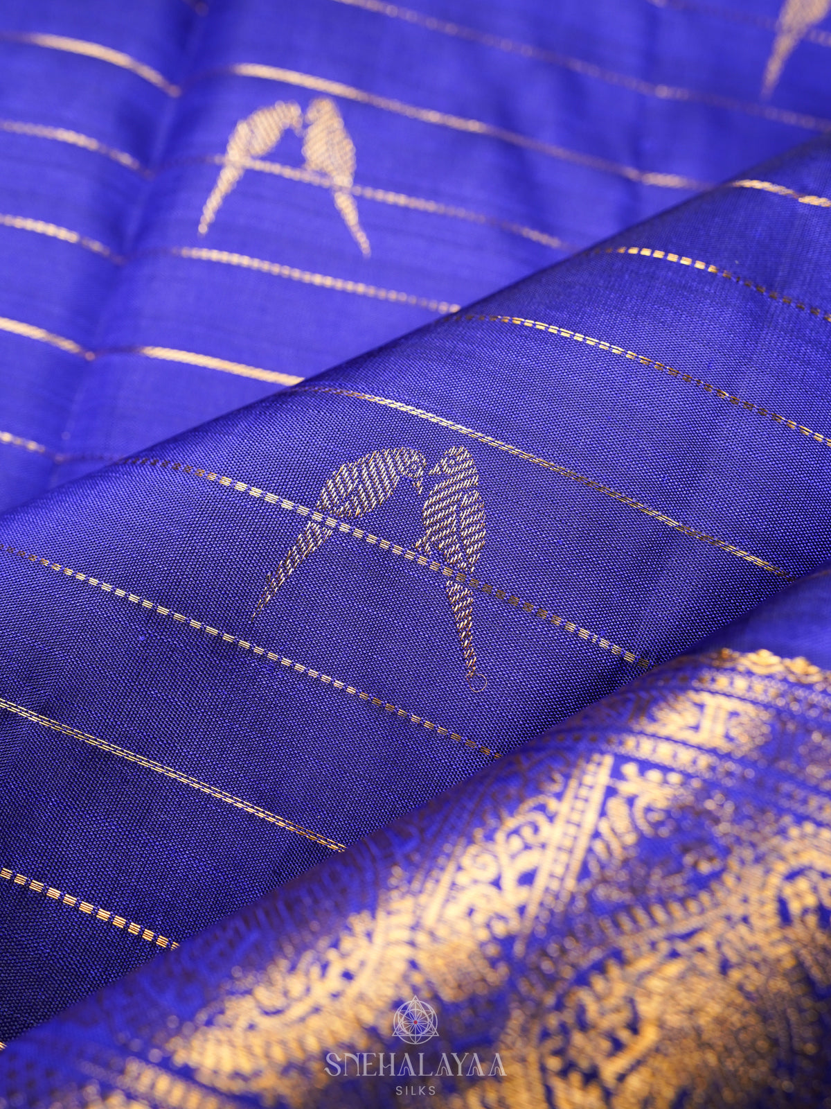 Royal Blue Kanjivaram Silk Saree